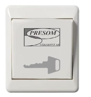 Öppnaknapp ELKO Graverad "Nyckelsymbol" Logo Presom