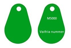 Uranus Pro Mifare1k Nummer Caverion Grön