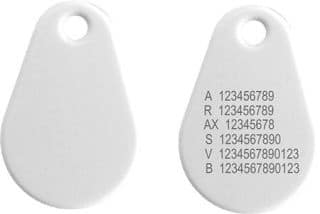 Keyfob PRO number EM42 number - White
