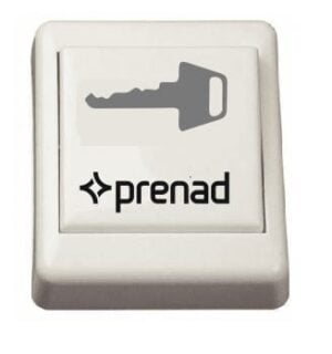 Öppnaknapp ELKO Infälld Graverad "Nyckelsymbol Logo Prenad"