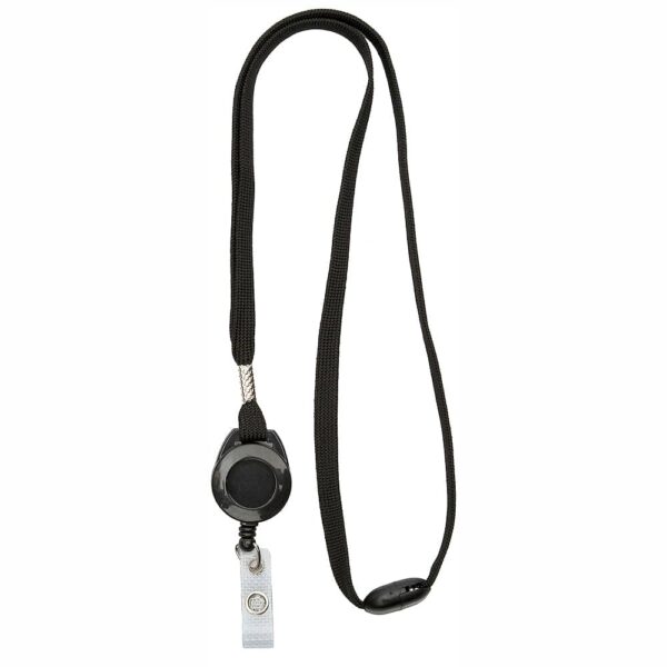 Lanyard 10 mm med yoyo med säkerhetsknäppe Art.nr 43111-2713F 43111-2713F