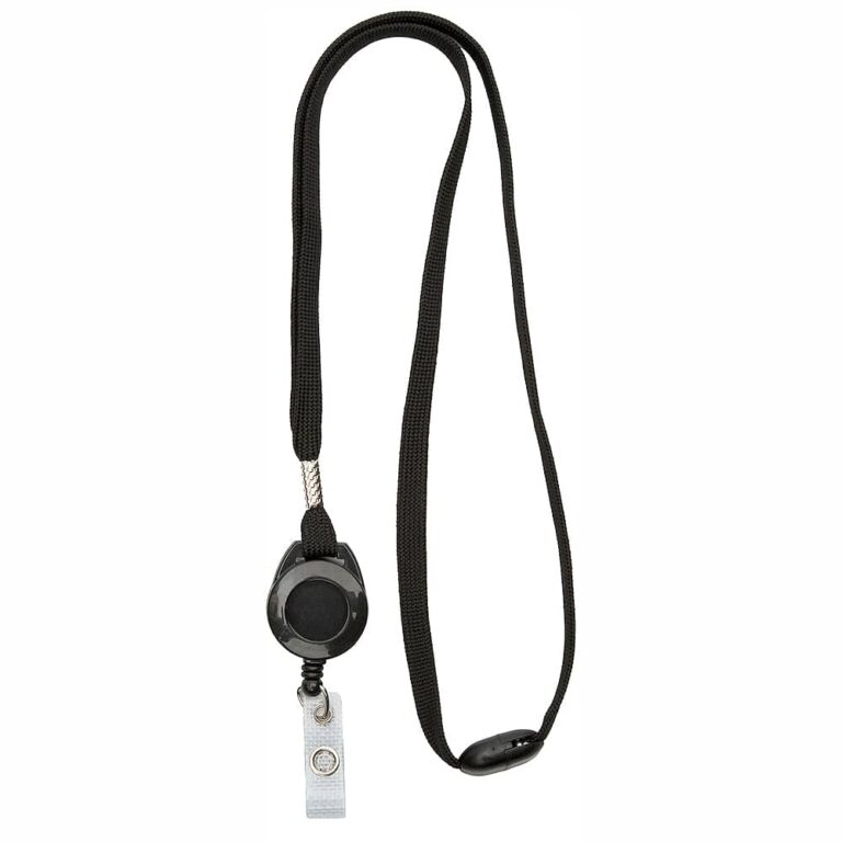 Lanyard 10 mm med yoyo med säkerhetsknäppe Art.nr 43111-2713F
