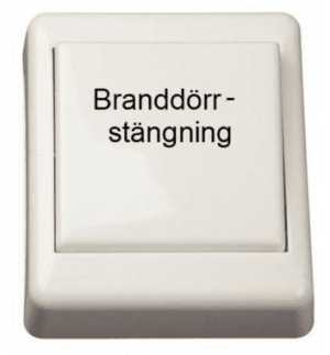 ELKO (RS) strömställare - Valfri gravyr "Branddörrstängning"