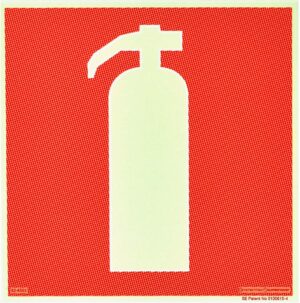 Skylt Brandsläckare 210X210Mm