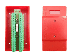 Brandlarmsbox röd 20 polig Sk/Sk – 2.5mm2