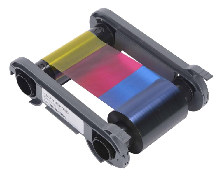 Färgband  Evolis R7H006NAA Half Panel YMCKO Colour Ribbon (250 Prints)