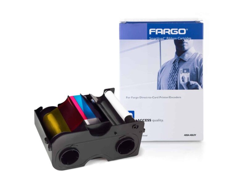 Färgband  Fargo DTC1250/1000 YMCKO Colour Ribbon with Cleaning Roller, 045000 (250 Prints)