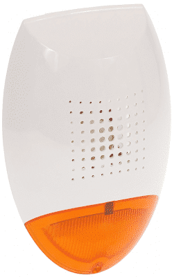Siren utomhus SP-500 Orange - 120 Db Separata ingångar för ljus och ljud ger flexibilitet Orange SP500-Orange
