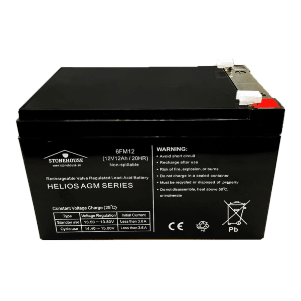 Batteri 12Ah 12V HELIOS 50012