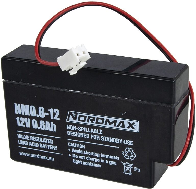 BATTERI 12V 0,8AH 5ÅR