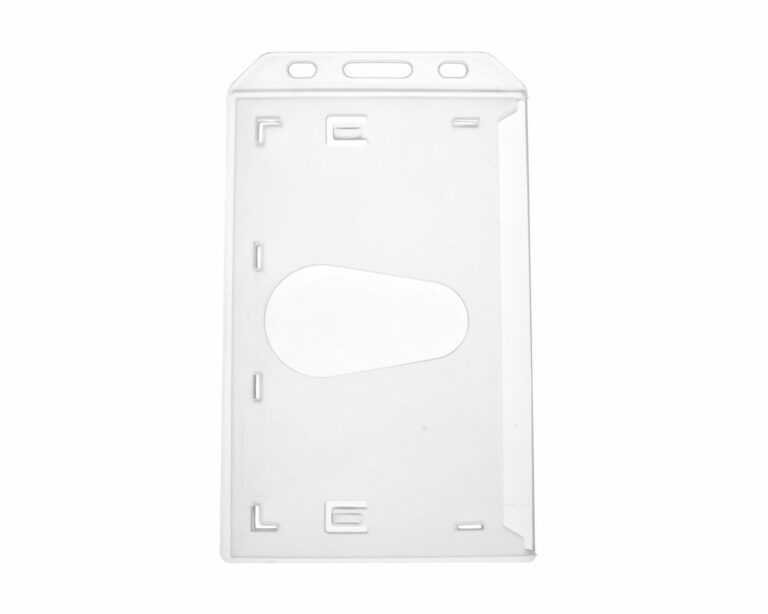 Korthållare Transparent Stående - Porträtt (säljs i 100 pack)
