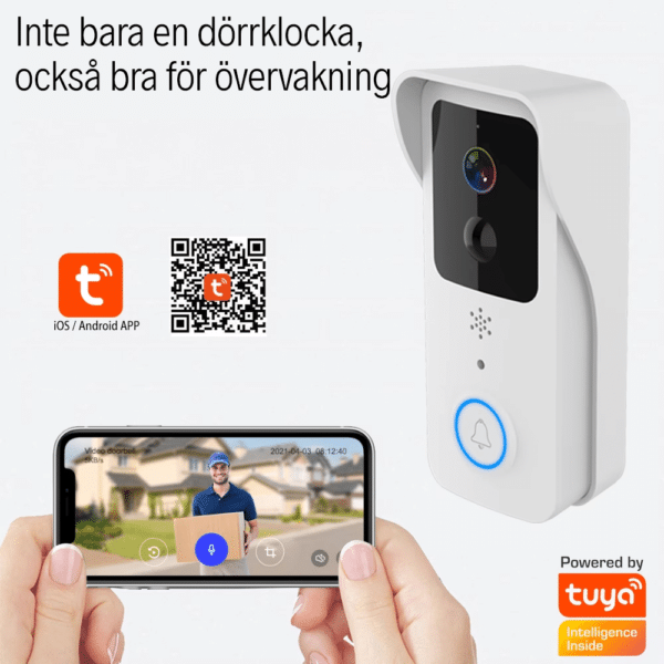 Dörrklocka med Kamera - 1080P HD - Tuya Smart App DK-T32-TY-1080P