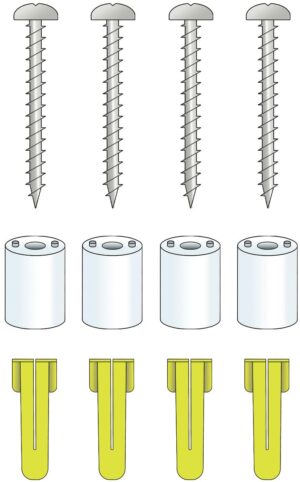 Väggdistans Q10X13Mm X4St