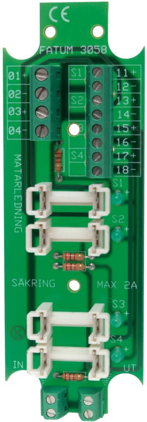 Säkringsplint 1 In - 4 Ut