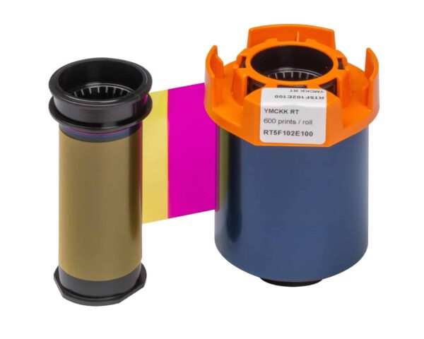 Evolis Agilia RT5F102E100 YMCKK Colour Ribbon (600 Prints) R-EV-RT5F102E100