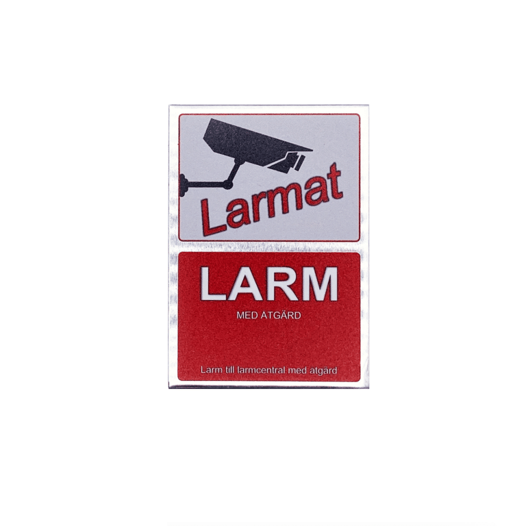 Larmdekal Aluminium Självhäftande Liten (A8) 52x74mm
