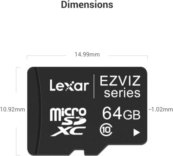 MicroSD Minneskort 64GB - EZVIZ Smart Card Pro Series CS-CMT-CARDT64G-D