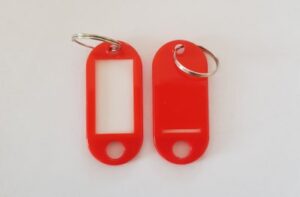Nyckelring Röd- 10 pack