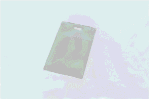 Plastficka/korthållare Färgad Stående Vit 65x108mm