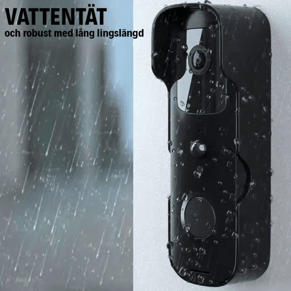 Smart Wifi Dörrklocka med Kamera - 1080P, Smart App, Rörelsedetektering DK-T30-TY-1080P