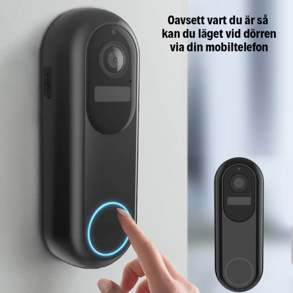 Dörrklocka med Kamera - WiFi Dual-band - Trådlös och Lång batteritid DK-T31-TY-1080P