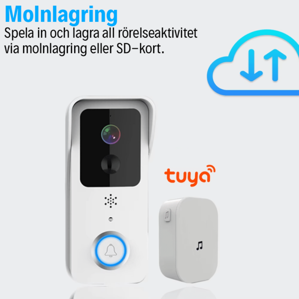 Dörrklocka med Kamera - 1080P HD - Tuya Smart App DK-T32-TY-1080P