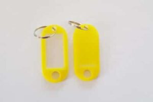 Nyckelring Gul- 10 pack