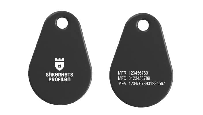 Uranus Pro Mifare1k Graverade nummer & Logo Säkerhetsprofilen - 9329 Fritt val av färg