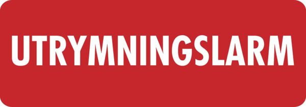 DEKAL UTRYMNINGSLARM 6302239