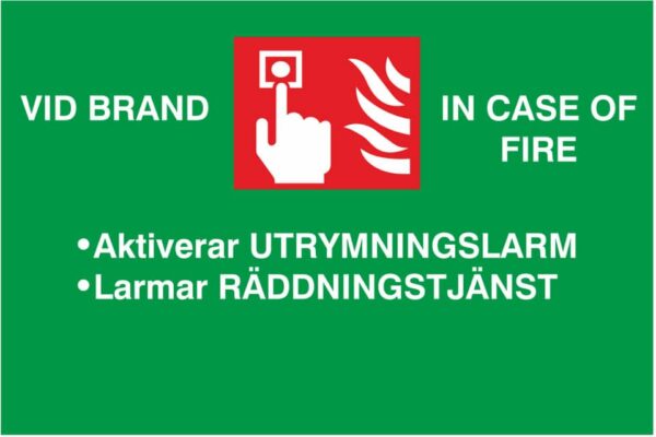 SKYLT UTRYMNING AUTO 6308401