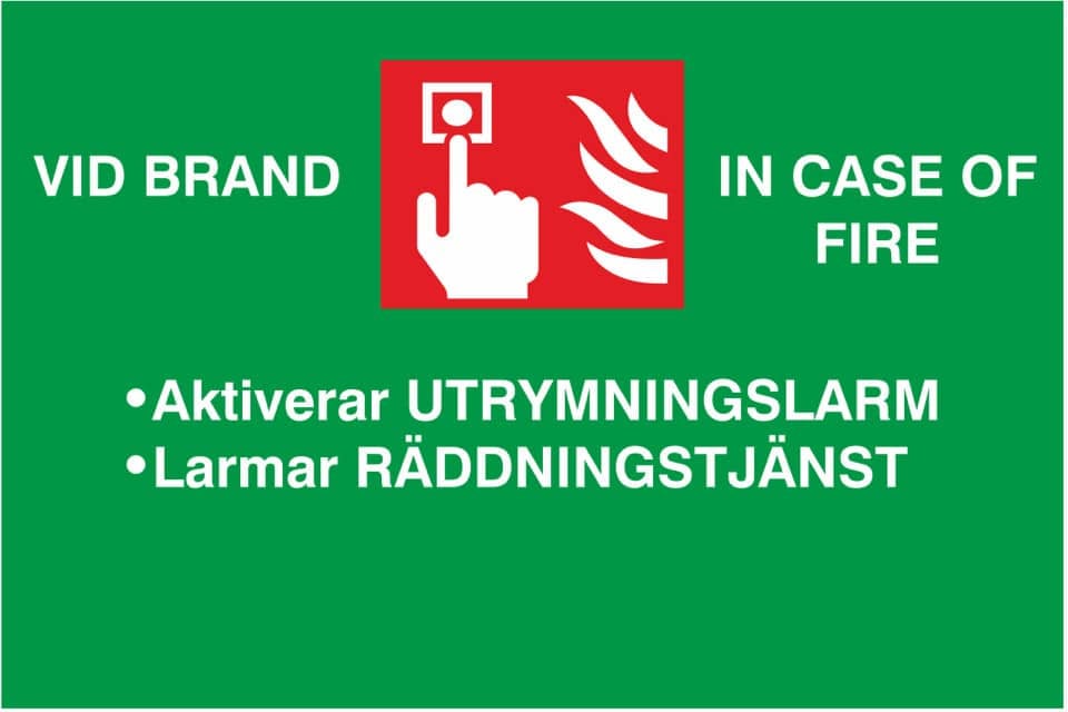 SKYLT UTRYMNING AUTO 6308401
