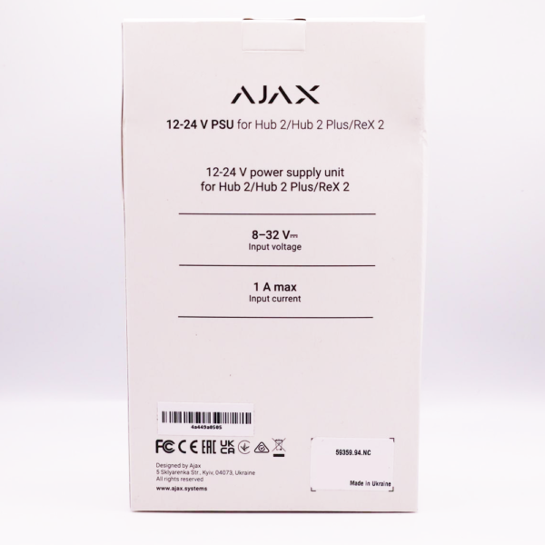 Ajax PSU strömförsörjningskort 12V-24V för Hub2, Hub2Plus, ReX 2 59359.94.NC