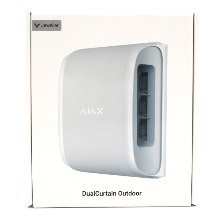 Ajax DualCurtain Outdoor Ridådetektor Utomhus Vit