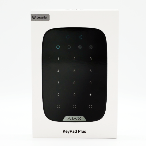 Ajax KeyPad Plus Manöverpanel Plus Rfid DESFire Svart 38252.83.BL1