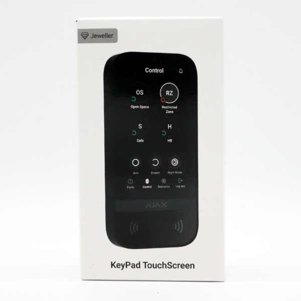 Ajax KeyPad Touchscreen Manöverpanel svart 58454.148.BL1