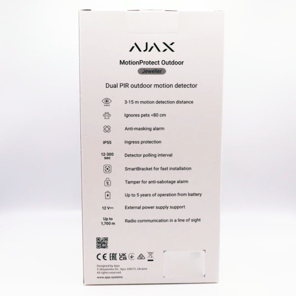 Ajax MotionProtect Outdoor IR detektor utomhus 38197.33.WH1