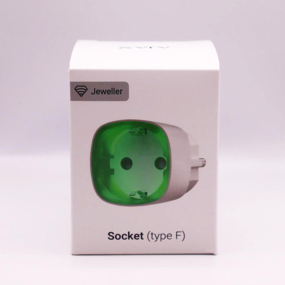 Ajax Smart Socket Smart Plug 230 Volt Vit 38209.34.WH1 Ajax Smart Socket Smart Plug 230 Volt Vit 38209.34.WH1