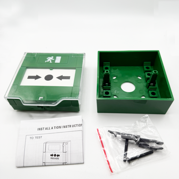 Larmknapp Nödöppning grön 2 växlande LK-50G 6301059-SH