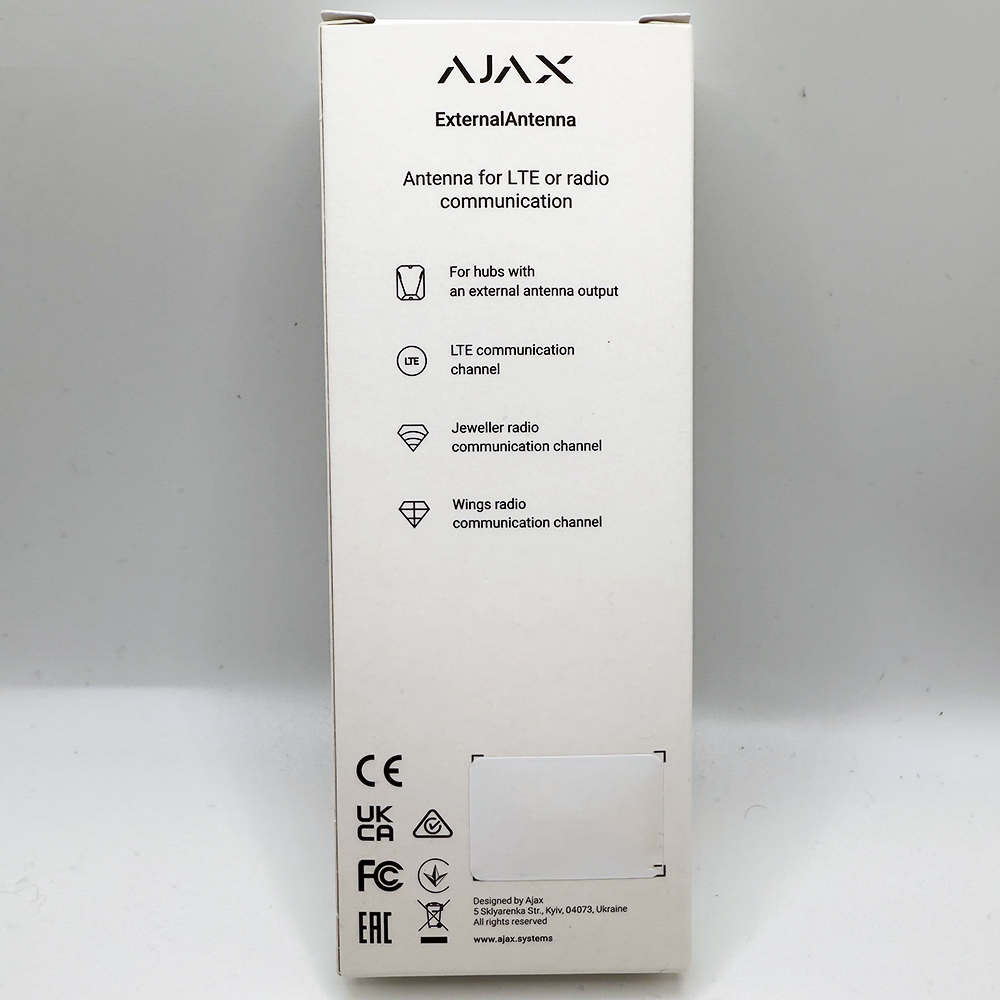 Ajax ExternalAntenna - Antenn till Hub BP 104117.290.NC Ajax ExternalAntenna - Antenn till Hub BP 104117.290.NC