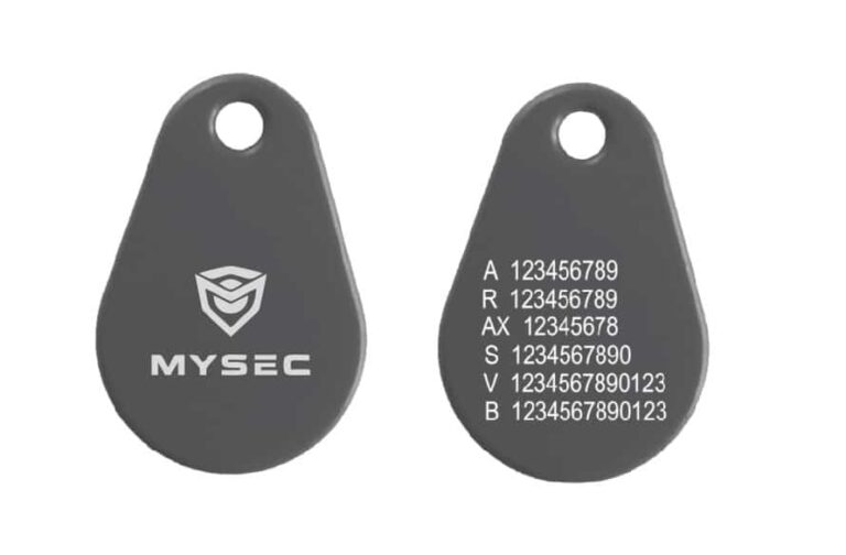 Uranus Pro EM4200 Graverade nummer Logo Mysec Svart