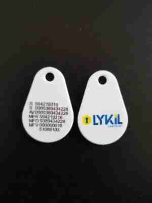 Uranus PRO EM4305/Mifare1k Nummer Färglogo LYKIL- Vit