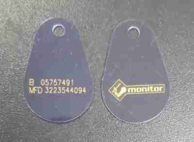 Uranus PVC Mifare1k/EM4200 Graverade nummer Logo Monitor larm