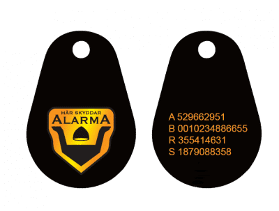 Uranus PVC EM4200 Nummer Logo Alarma