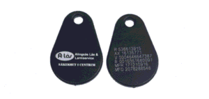 Uranus Plus EM4200/Mifare1k Graverade nummer Logo Alås - Svart