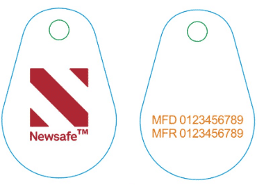 Uranus PVC Mifare1k Nummer Logo Newsafe