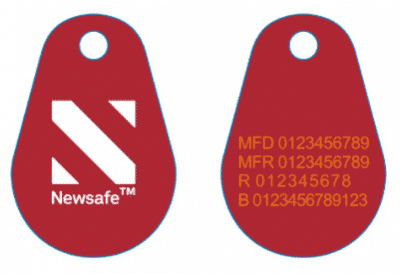 Uranus PVC EM4200/Mifare1k Nummer Logo Newsafe