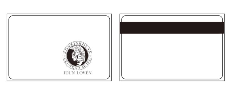 Plastkort Mifare1k + Magnet HiCo - IDUN