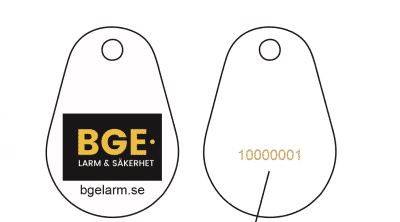 Uranus Epoxy EM4200 Nummer Färglogo BGE Larm Vit