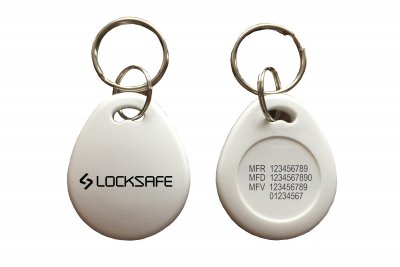 Venus Mifare1k Graverade Nr & Logo Locksafe Vit
