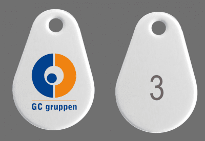 Uranus Pro EM4200 Nr "3" Färglogo GC Gruppen- Vit